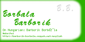 borbala barborik business card